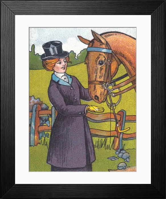 Framed Print : Good horsewoman