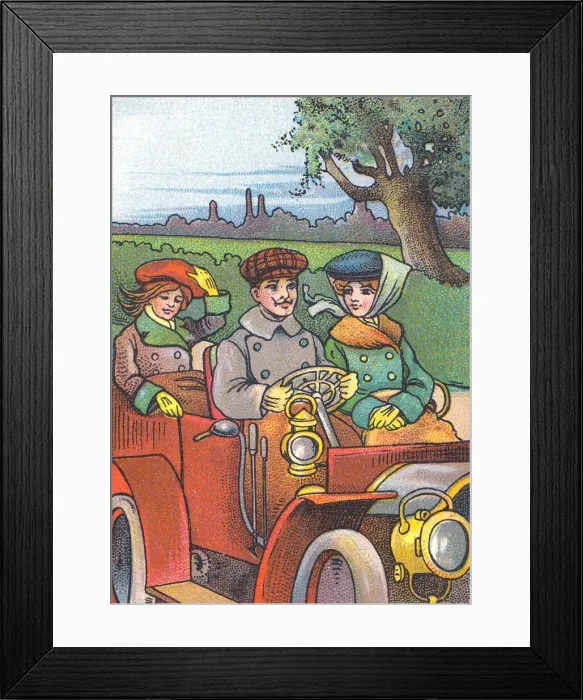 Framed Print : Riding in a car Framed Print : Riding in a car