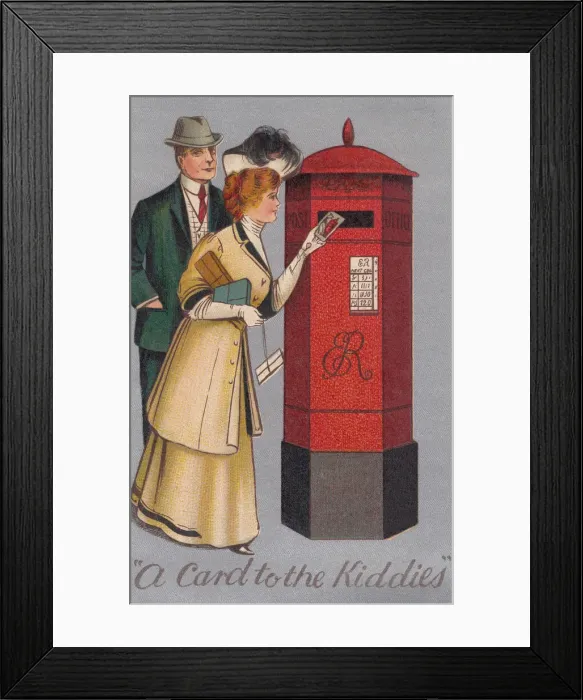 Framed Print : Posting a letter Framed Print : Posting a letter