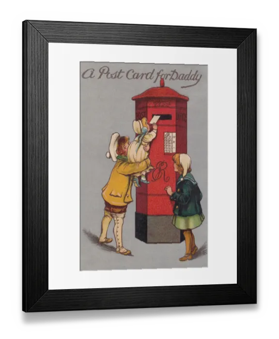 Framed Print : Posting a letter Framed Print : Posting a letter