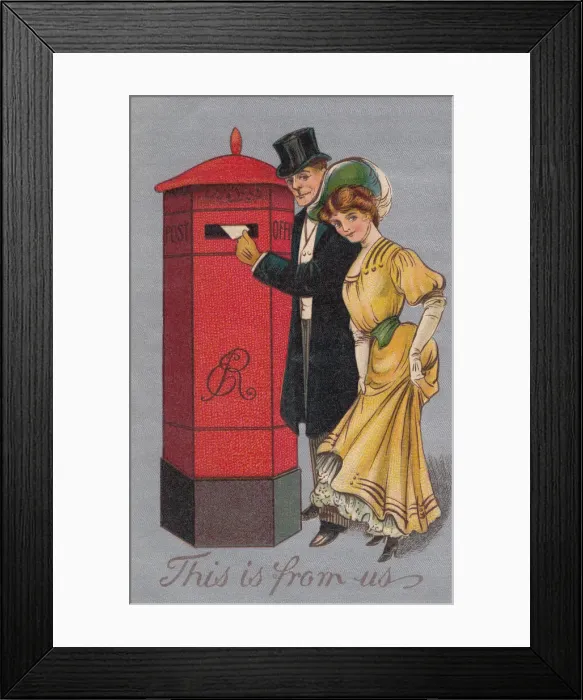 Framed Print : Posting a letter Framed Print : Posting a letter