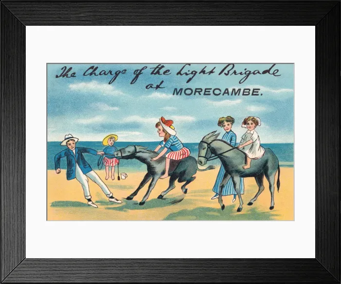 Framed Print : Morecambe. The Charge of the Light Brigade at Morecambe Framed Print : Morecambe. The Charge of the Light Brigade at Morecambe