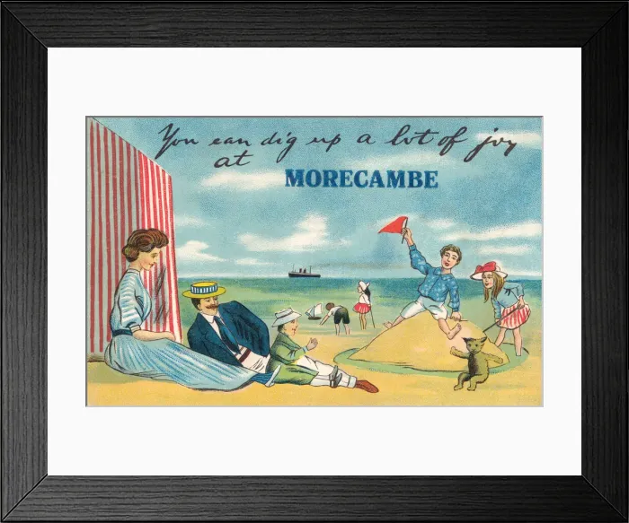 Framed Print : Morecambe. You can dig up a lot of joy at Morecambe Framed Print : Morecambe. You can dig up a lot of joy at Morecambe