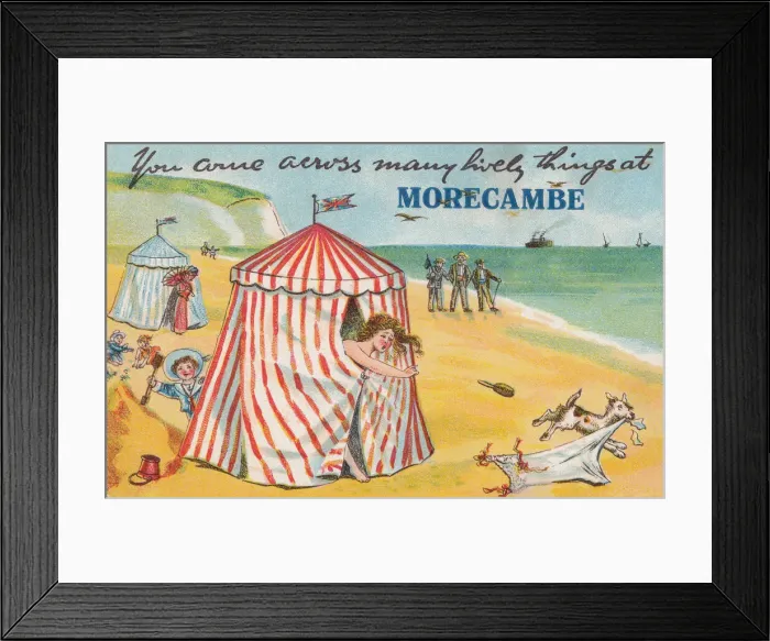 Framed Print : Morecambe. You come across many lively things at Morecambe Framed Print : Morecambe. You come across many lively things at Morecambe