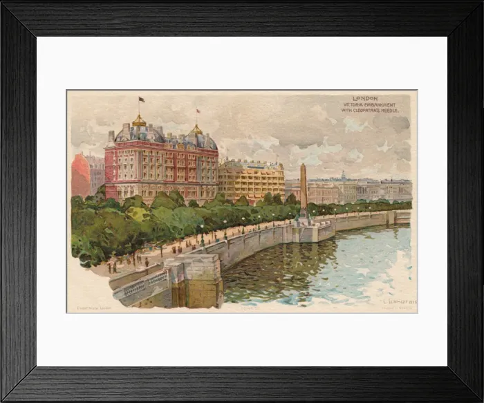Framed Print : Victoria Embankment, London Framed Print : Victoria Embankment, London