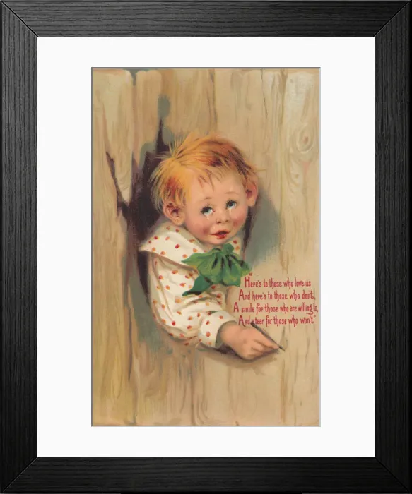 Framed Print : Boy with message Framed Print : Boy with message