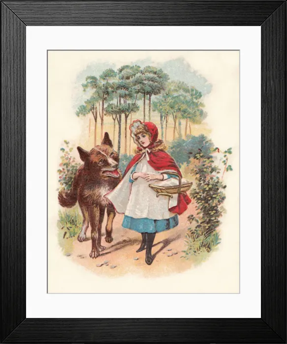 Framed Print : Red Riding Hood Framed Print : Red Riding Hood