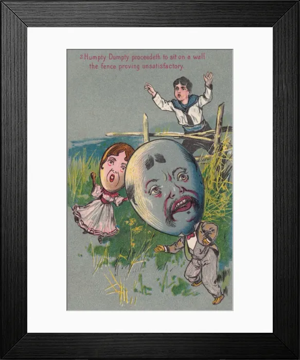 Framed Print : Humpty Dumpty Framed Print : Humpty Dumpty