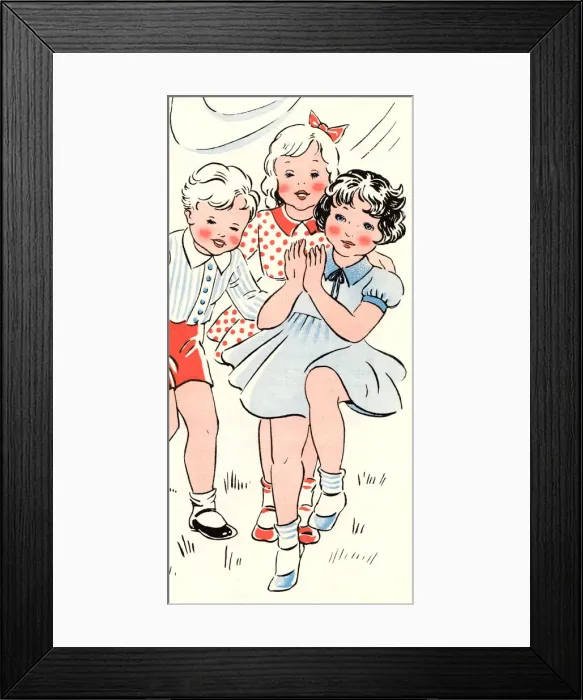 Framed Print : Happy children Framed Print : Happy children
