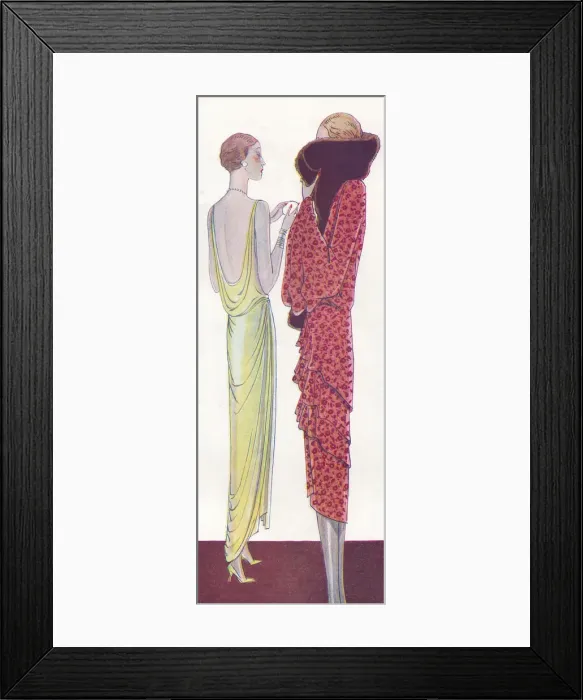 Framed Print : Art Deco dresses Framed Print : Art Deco dresses