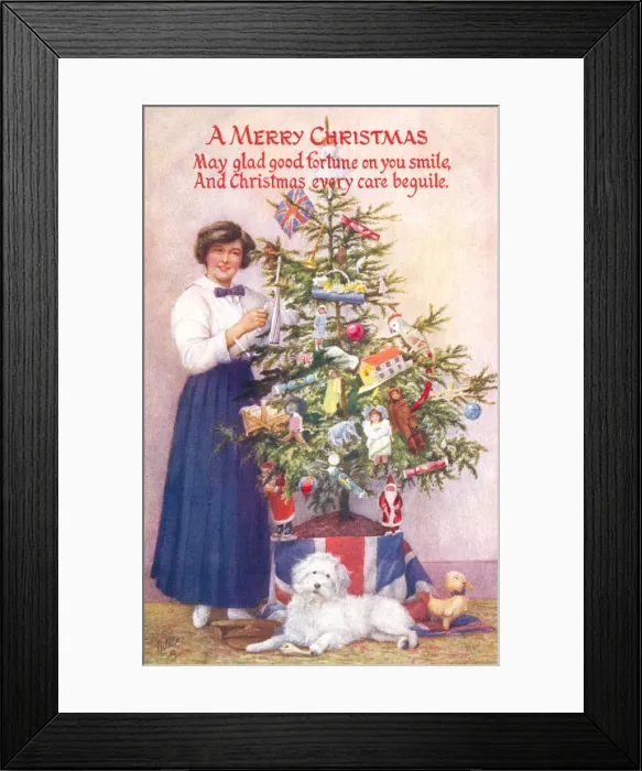 Framed Print : Dressing the Xmas tree Framed Print : Dressing the Xmas tree