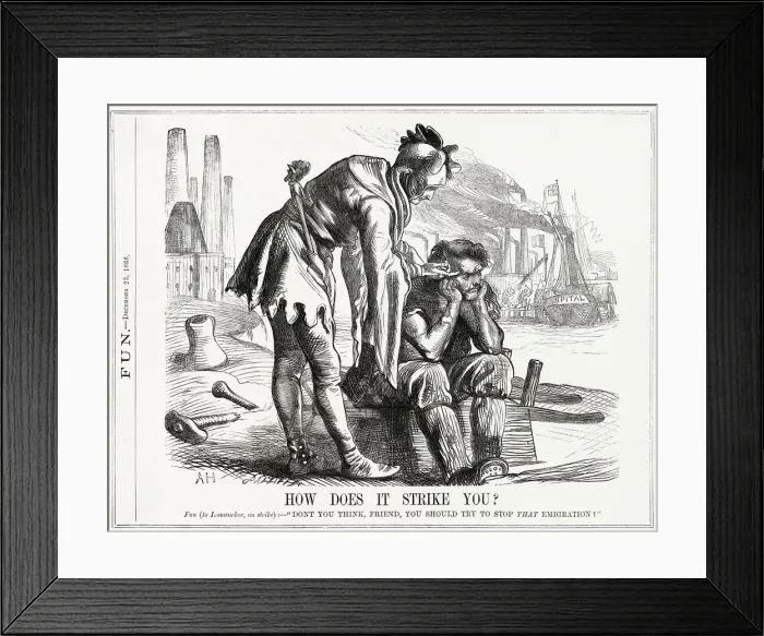 Framed Print : Cartoon, How Does It Strike You?