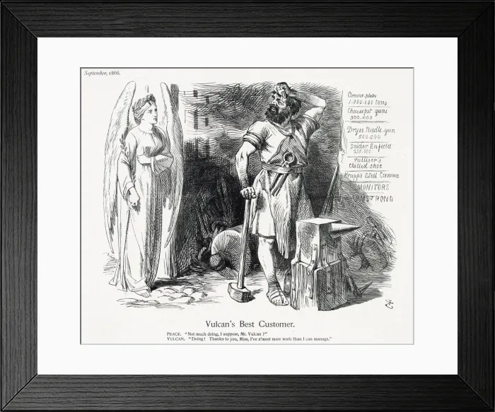 Framed Print : Cartoon, Vulcans Best Customer (Peace) Framed Print : Cartoon, Vulcans Best Customer (Peace)