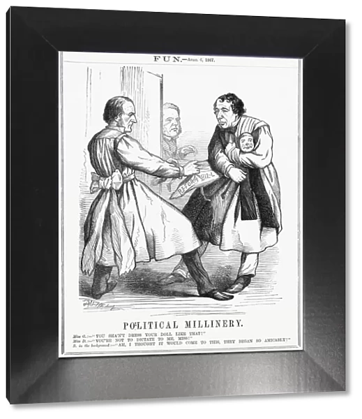 Cartoon, Political Millinery (Disraeli and Reform)