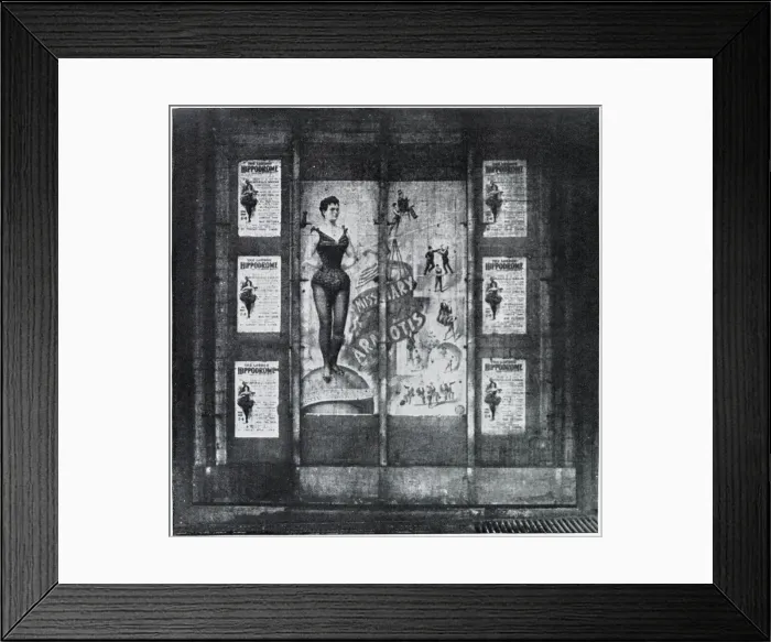 Framed Print : London Hippodrome posters revealed after air raid Framed Print : London Hippodrome posters revealed after air raid