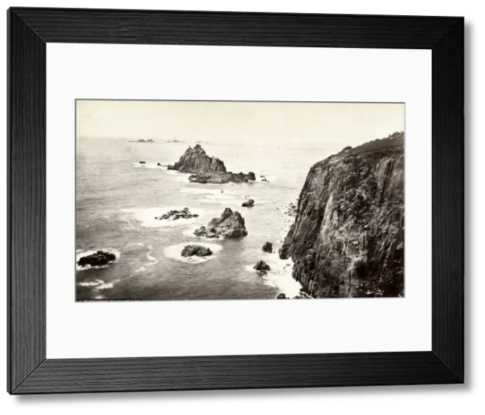 Framed Print : Armed Knight Rocks, Lands End, Cornwall Framed Print : Armed Knight Rocks, Lands End, Cornwall