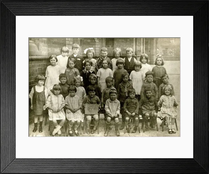 Framed Print : School photograph of Class IV Framed Print : School photograph of Class IV