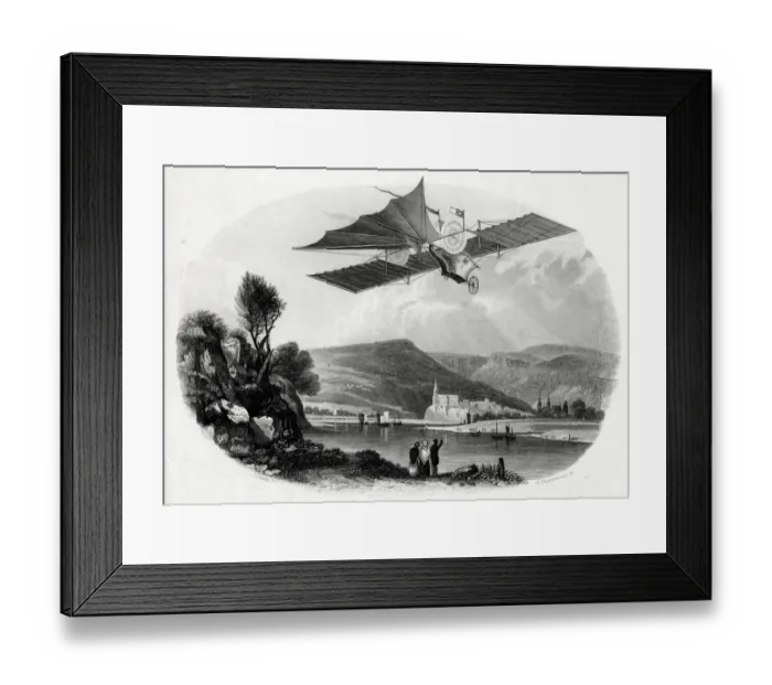 Framed Print : Flying Machine, Aerial Steam Carriage Framed Print : Flying Machine, Aerial Steam Carriage