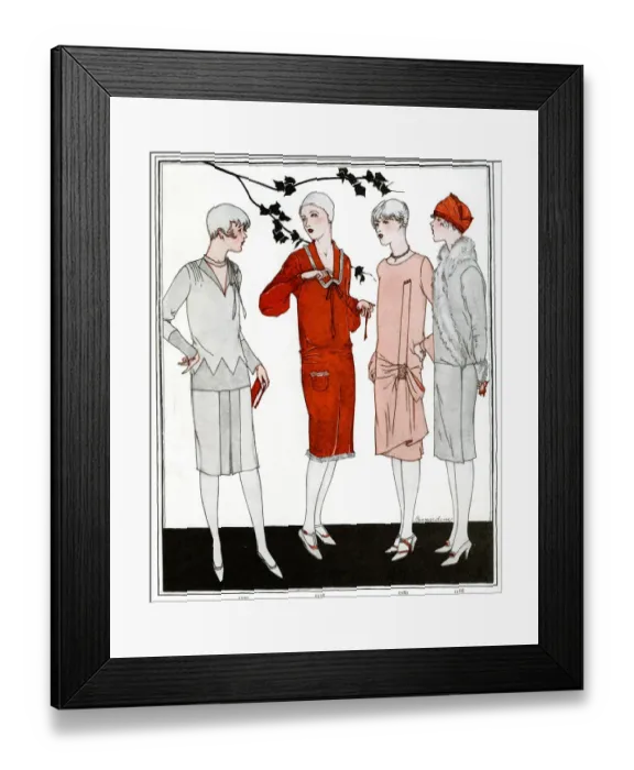 Framed Print : Womens Fashion, afternoon wear Womens Fashion, afternoon wear Framed Print : Womens Fashion, afternoon wear Womens Fashion, afternoon wear