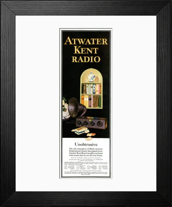 Framed Print : Advert, Atwater Kent Model 20 Radio Framed Print : Advert, Atwater Kent Model 20 Radio