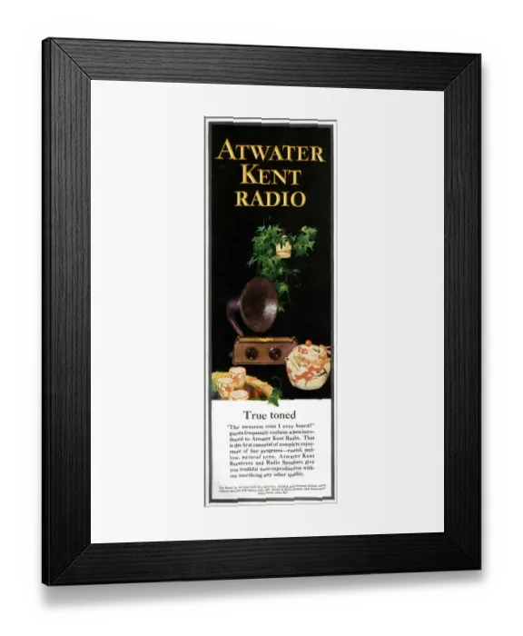 Framed Print : Advert, Atwater Kent Model 35 Radio Framed Print : Advert, Atwater Kent Model 35 Radio