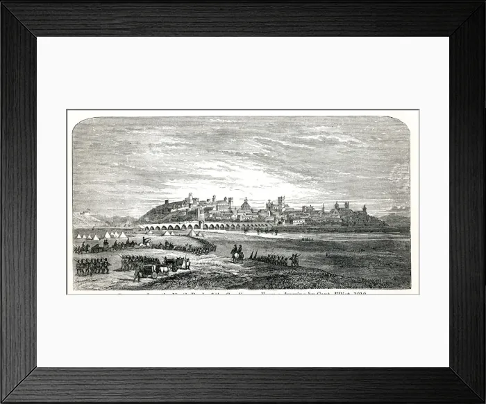 Framed Print : Badajoz from the North Bank of the Guadiana, Spain Framed Print : Badajoz from the North Bank of the Guadiana, Spain