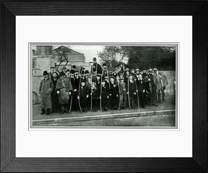 Framed Print : Beating the Bounds, Tolworth, Surrey Framed Print : Beating the Bounds, Tolworth, Surrey