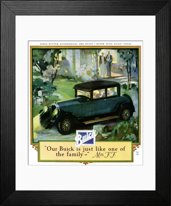 Framed Print : Advert, Buick Automobile Framed Print : Advert, Buick Automobile