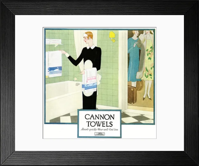 Framed Print : Advert, Cannon Towels Framed Print : Advert, Cannon Towels