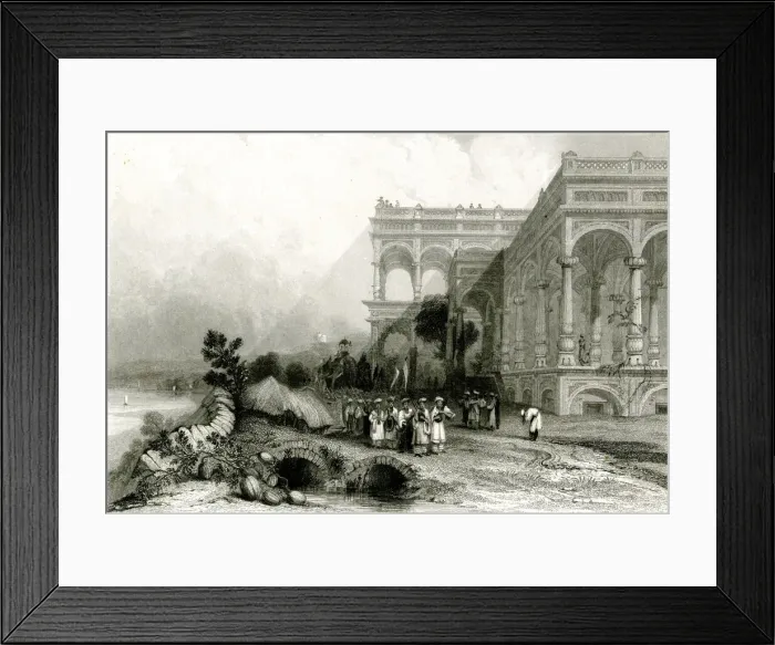 Framed Print : Colonnade of Sahadat Ali Palace, Ghazipur, India Framed Print : Colonnade of Sahadat Ali Palace, Ghazipur, India