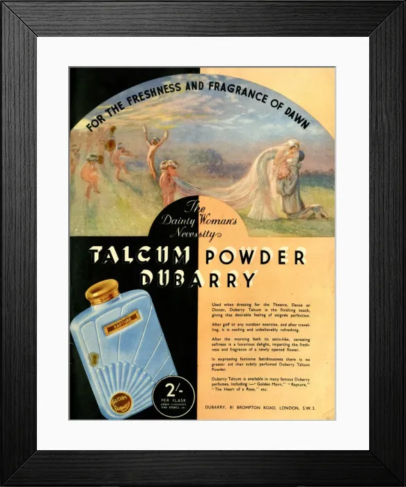 Framed Print : Advert, Dubarry Talcum Powder Framed Print : Advert, Dubarry Talcum Powder