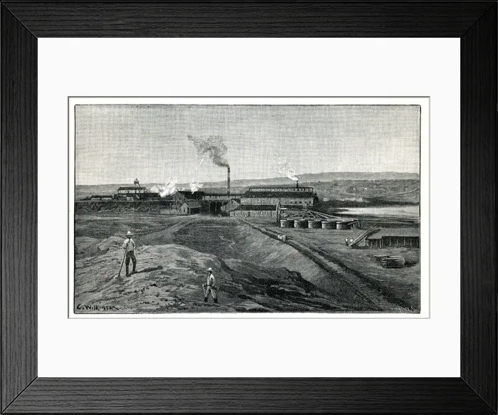 Framed Print : Gold Mine near Johannesburg, South Africa Framed Print : Gold Mine near Johannesburg, South Africa