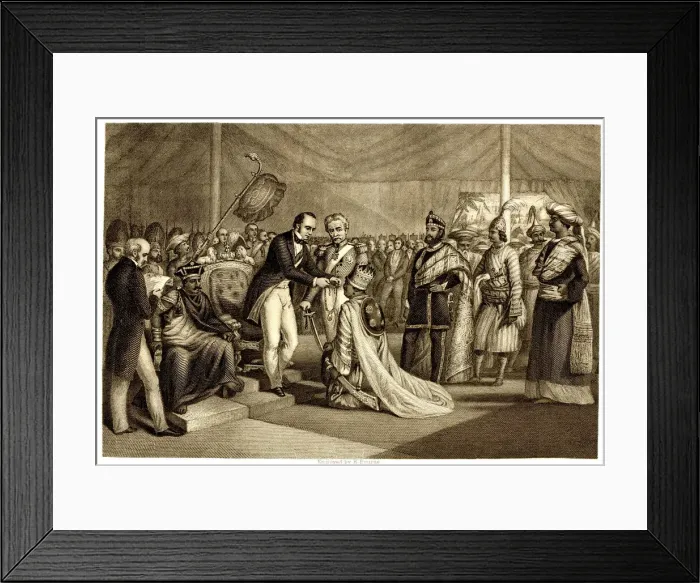 Framed Print : Grand Durbar at Cawnpore, November 1859 Framed Print : Grand Durbar at Cawnpore, November 1859