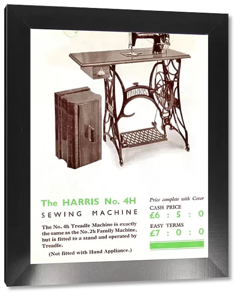 Harris Sewing Machine, Model No. 4H