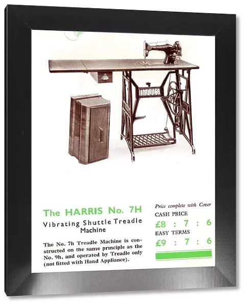 Harris Sewing Machine, Model No. 7H