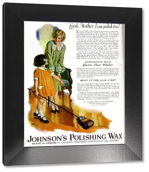 Advert, Johnsons Polishing Wax Advert, Johnsons Polishing Wax