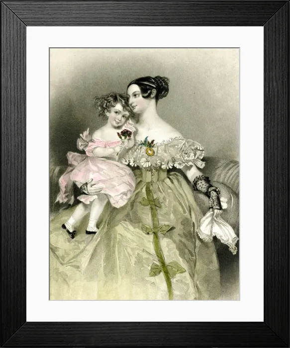 Framed Print : Mrs Henry Baldwin and child Framed Print : Mrs Henry Baldwin and child
