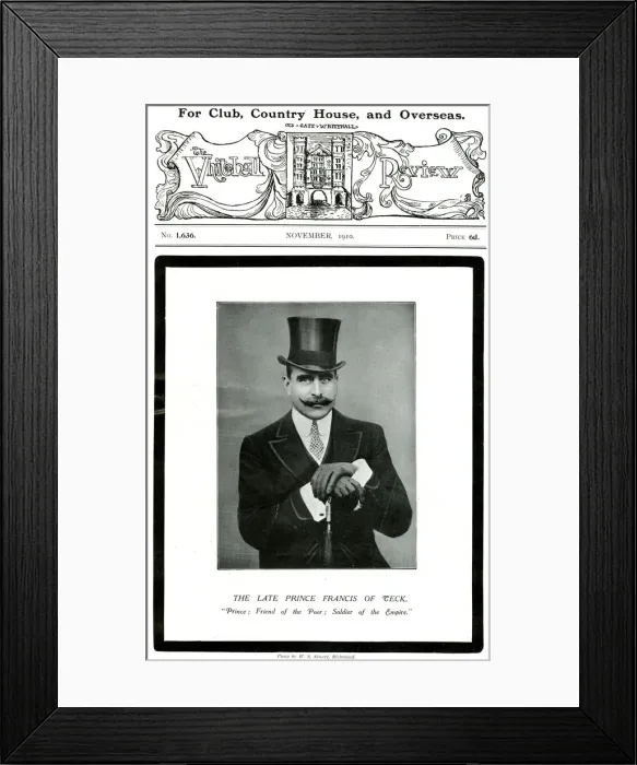 Framed Print : Prince Francis of Teck Framed Print : Prince Francis of Teck