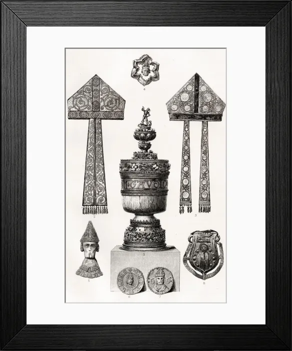 Framed Print : Relics associated with Thomas a Becket