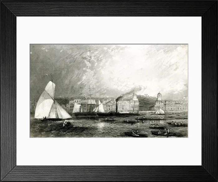 Framed Print : Sailing match at Greenwich, SE London Framed Print : Sailing match at Greenwich, SE London