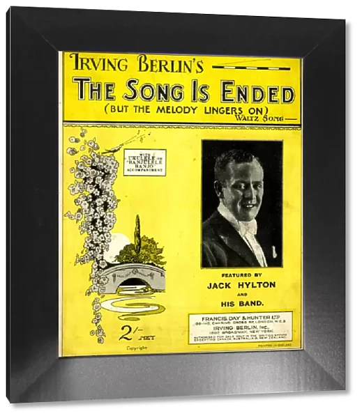 Music cover, The Song is Ended, by Irving Berlin
