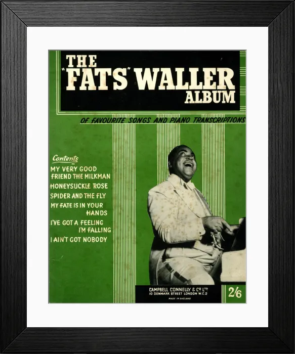 Framed Print : Music cover, The Fats Waller Album Framed Print : Music cover, The Fats Waller Album