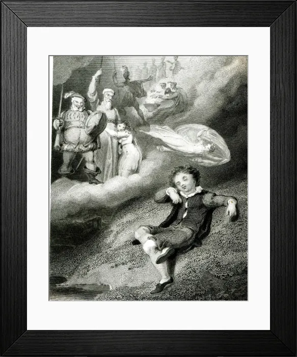 Framed Print : The Dream of youthful William Shakespeare