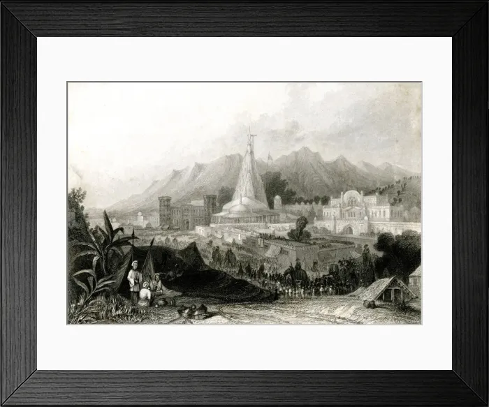 Framed Print : The Great Temple, Hardwar or Haridwar, India