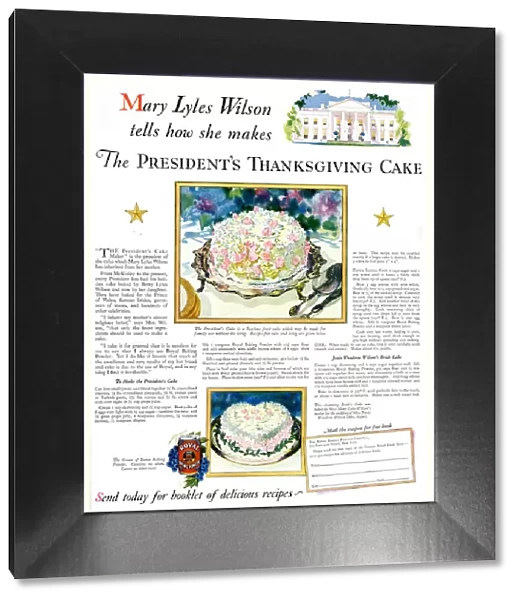 Advert, The Presidents Thanksgiving Cake Advert, The Presidents Thanksgiving Cake