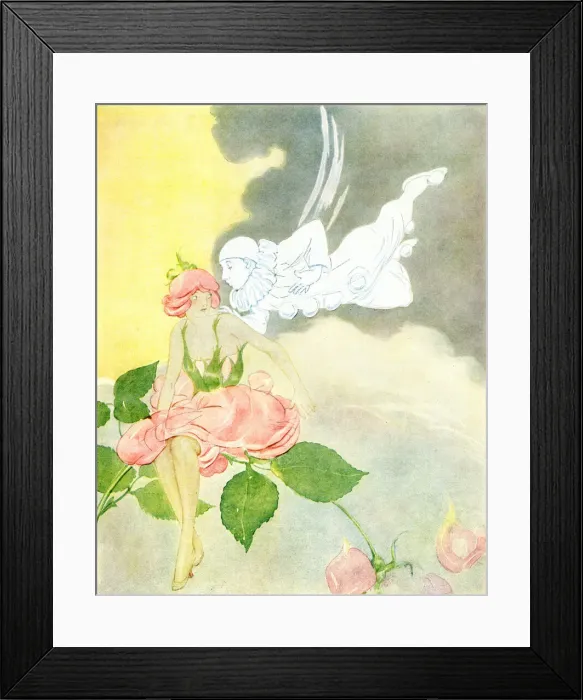 Framed Print : The Rose and the Snowflake by Oliver Herford Framed Print : The Rose and the Snowflake by Oliver Herford