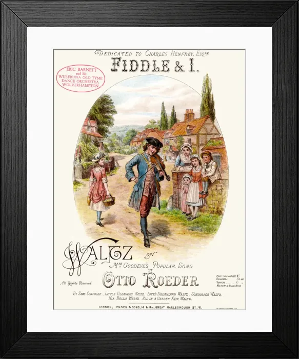 Framed Print : Music cover, Fiddle & I (Waltz) Music cover, Fiddle & I (Waltz) Framed Print : Music cover, Fiddle & I (Waltz) Music cover, Fiddle & I (Waltz)