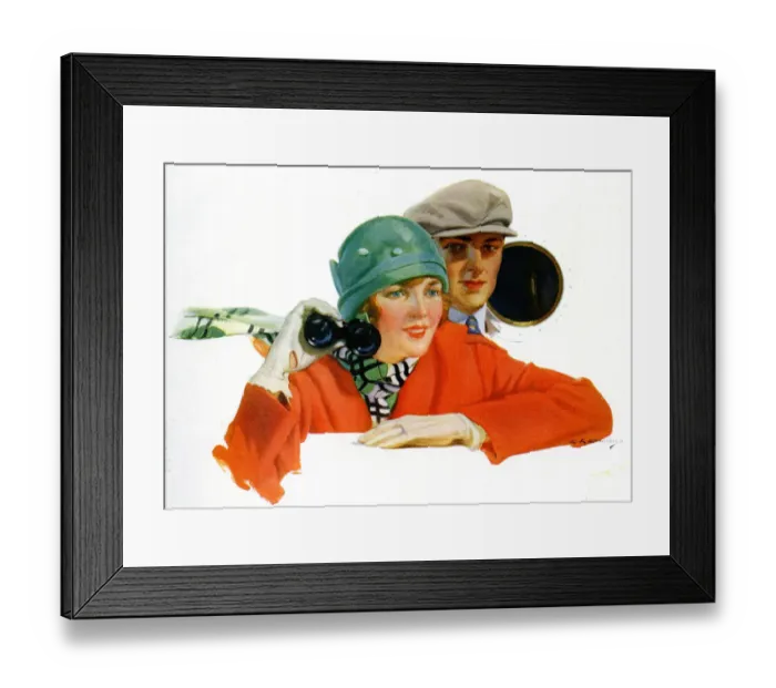 Framed Print : Couple on deck of cruise ship Framed Print : Couple on deck of cruise ship