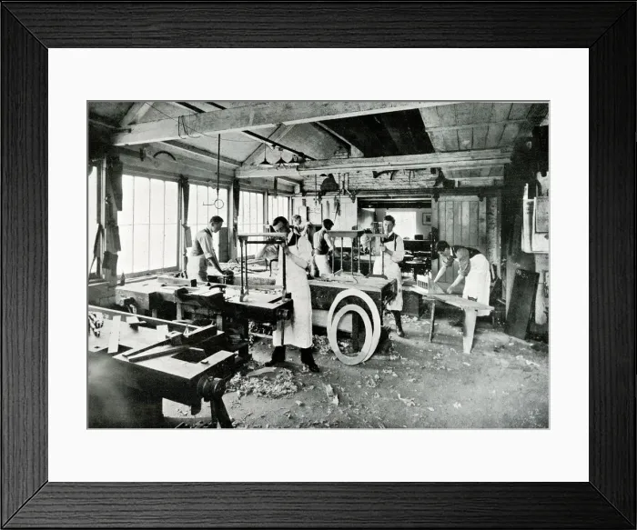 Framed Print : Woodwork class, Sandringham, Norfolk Framed Print : Woodwork class, Sandringham, Norfolk
