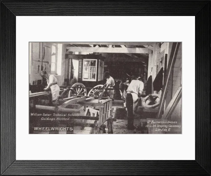 Framed Print : Barnardos William Baker Technical School - Wheelwrights Framed Print : Barnardos William Baker Technical School - Wheelwrights